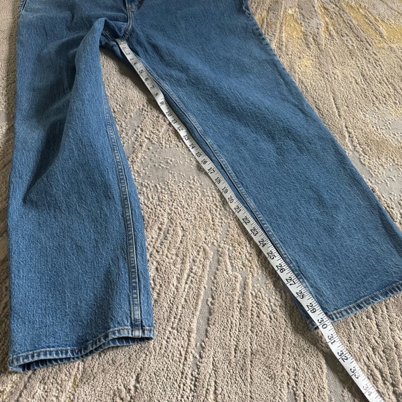 Abercrombie jeans 90s straight leg mid rise Size 35 / 20 new with tags - Picture 6 of 15